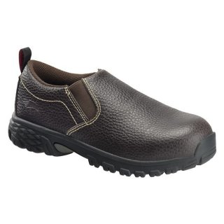 Avenger Free Shipping Women's Flight Slip-On Alloy Toe-Brown