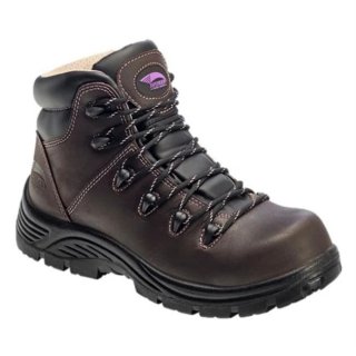 Avenger Free Shipping Women's 6" Framer Leather 400G Composite Toe Waterproof Boots-Brown