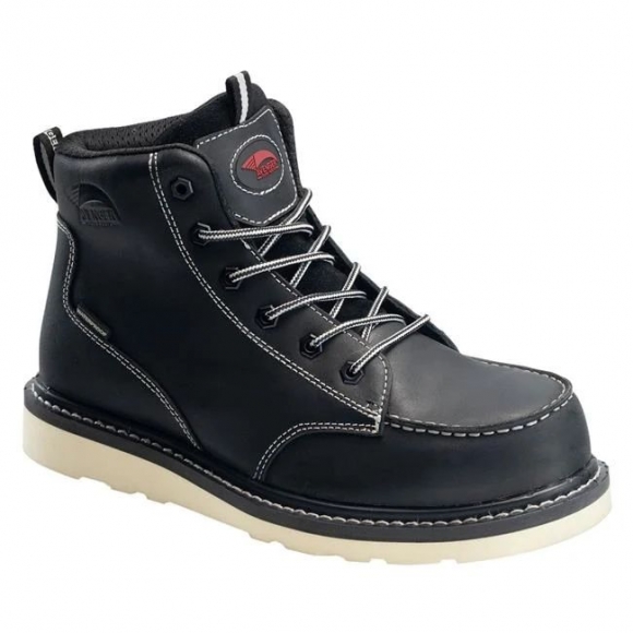 Avenger Free Shipping Men's 6" Wedge Carbon Toe Waterproof SR Boots-Black