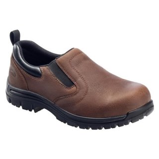 Avenger Free Shipping Men's 7108 Slip-On Composite Toe Waterproof-Brown