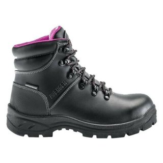 Avenger Free Shipping Women's Builder MID Steel Toe Waterproof Boots-Black