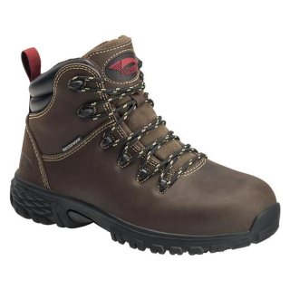 Avenger Free Shipping Women's Flight Mid Alloy Toe Waterproof Boots-Brown