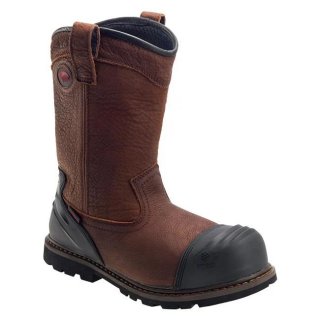 Avenger Free Shipping Men's 7876 Wellington Composite Toe Waterproof Boots-Brown
