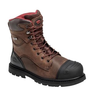 Avenger Free Shipping Men's 8" Hammer Met Guard Carbon Toe Waterproof Boots-Brown