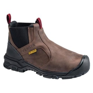 Avenger Free Shipping Men's Ripsaw Alloy Toe Waterproof Romeo Met Guard Boots-Brown