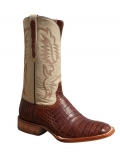 New Collection Black Jack Men's Burnished Barnwood Caiman Belly Boots - Multi