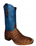 New Collection Black Jack Men's Barnwood Caiman Crocodile Belly - Brown