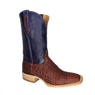 New Collection Black Jack Men's Vintage Chestnut Elephant Cowboy Boots - Brown
