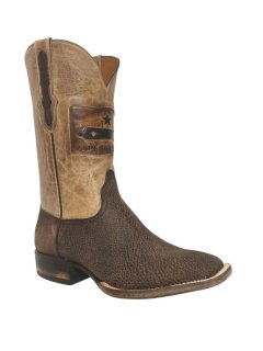 New Collection Black Jack Men's Gonzales Flag Rust Safari Giraffe Boots - N/A