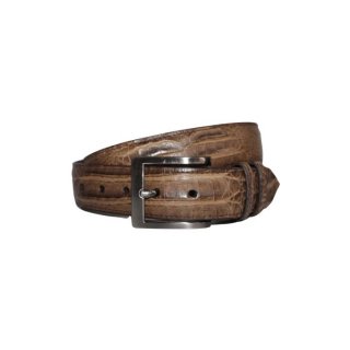 New Collection Black Jack Men's 1.5 Inch Tiger Eye Hornback Belt - Brown,Tan