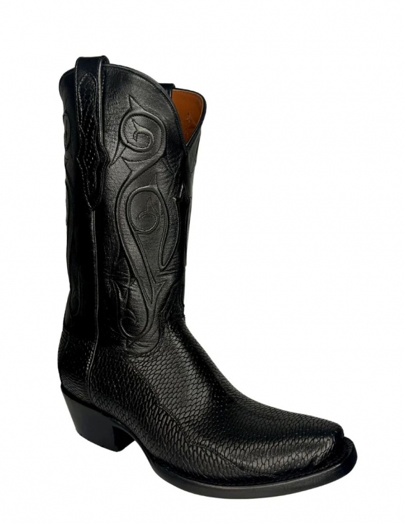 New Collection Black Jack Men's Black Beaver Tail Boots - Black