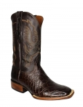 New Collection Black Jack Men's Chocolate Alligator Belly Boots - N/A