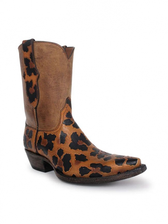 New Collection Black Jack Women's Hand Tooled Floral Leopard Print Pre-Order - Multi