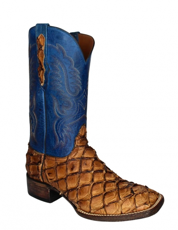 New Collection Black Jack Men's Chocolate Pirarucu Boots - N/A
