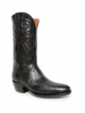 New Collection Black Jack Men's Black Smooth Ostrich Boots - N/A