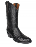 New Collection Black Jack Men's Black Caiman Belly Boots - Black