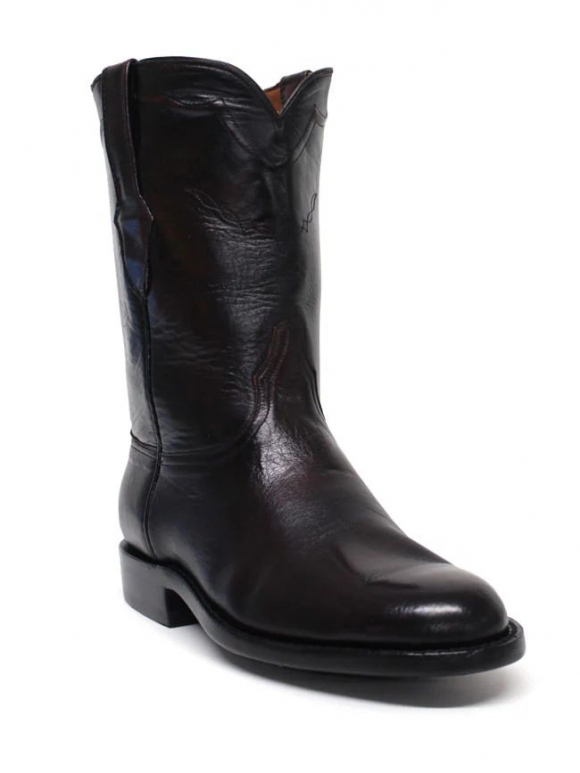 New Collection Black Jack Men's Black Cherry Roper Boots - Black Cherry