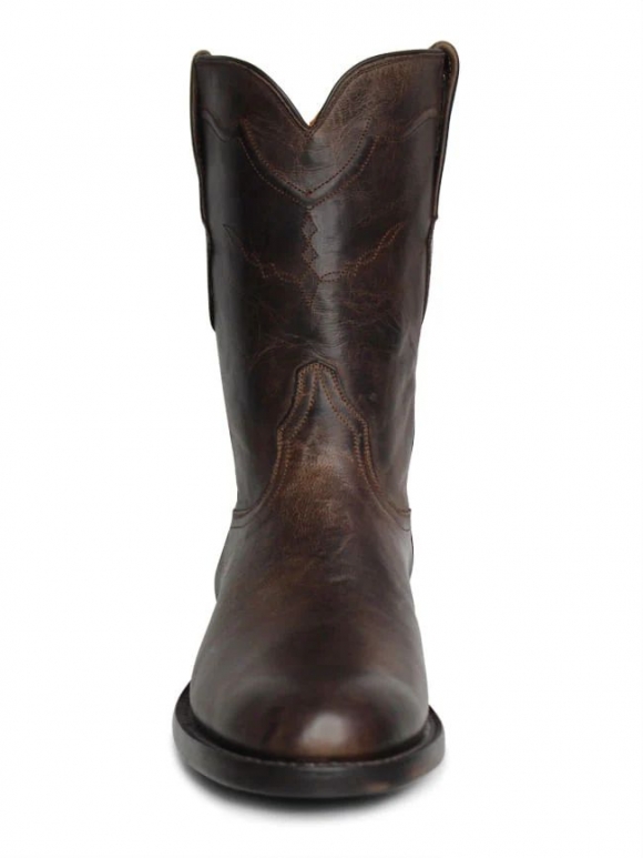 New Collection Black Jack Men's Chocolate Mad Dog Goat Roper Boots - Brown