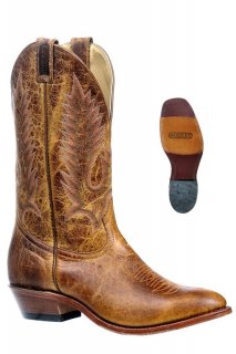 Boulet Men's Injected Leather Sole - Medium Cowboy Toe | Free Delivery