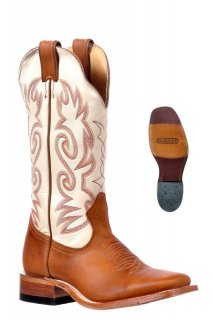 Boulet Women's Injected Leather Sole - Wide Square Toe | Free Delivery