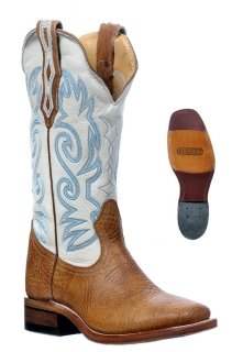 Boulet Women's Injected Leather Sole - Wide Square Toe | Free Delivery