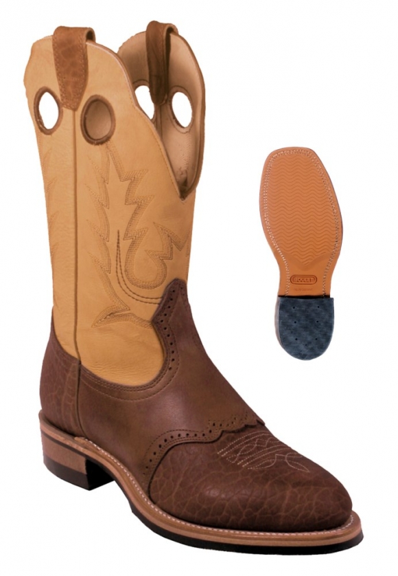 Boulet Men's Rider Sole Tan - Buckaroo | Free Delivery