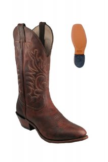Boulet Men's Rider Sole Tan - Medium Cowboy Toe | Free Delivery