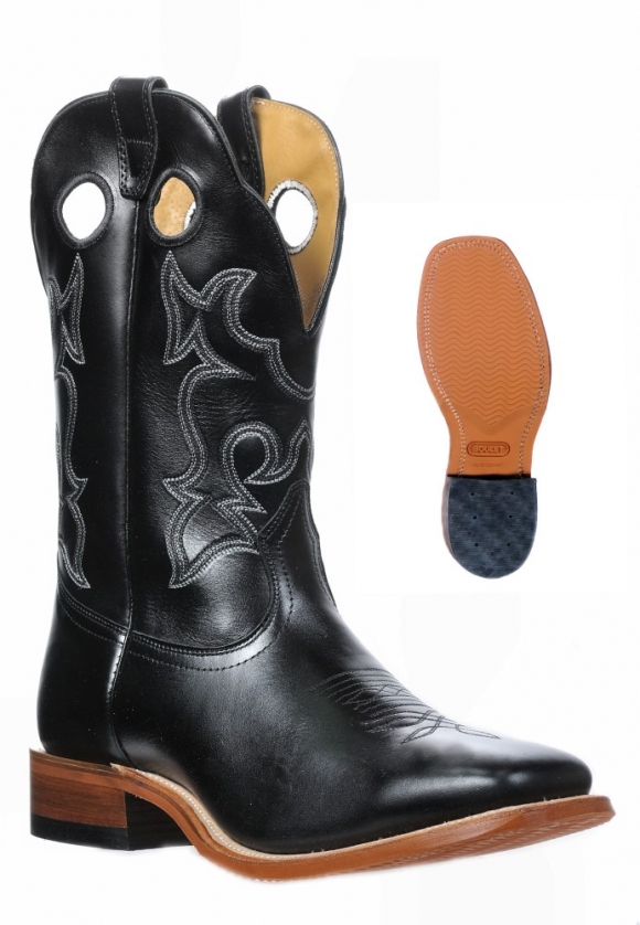 Boulet Men's Rider Sole Tan - Wide Square Toe | Free Delivery
