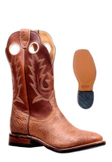 Boulet Men's Rider Sole Tan - Full Round toe | Free Delivery