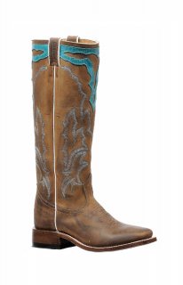 Boulet Women's Leather Sole - Stovepipe - Wide Square Toe | Free Delivery