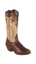 Boulet Women's Leather Sole - Vintage Square Toe | Free Delivery