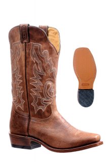 Boulet Men's Rider Sole Tan - Cutter Toe | Free Delivery