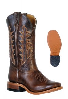Boulet Women's Rider Sole Tan - Vintage Square Toe | Free Delivery