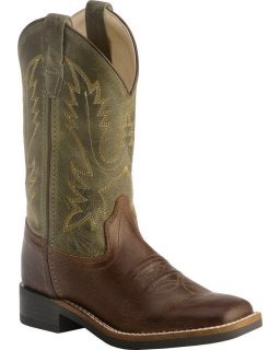 Cody James Boys' Stitched Western Boots - Square Toe | Chocolate | Free Delivery