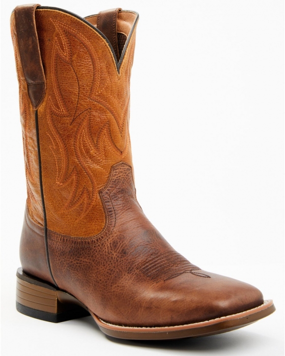 Cody James Men's Hoverfly Western Performance Boots - Broad Square Toe | Brown | Free Delivery