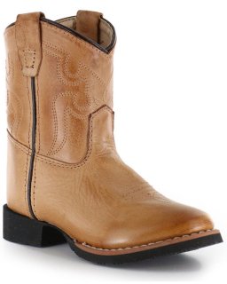 Cody James Toddler's Showdown Round Toe Western Boots | Tan | Free Delivery