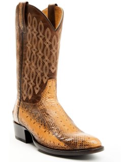 Cody James Men's Exotic Water Snake Western Boots - Round Toe | Brown | Free Delivery