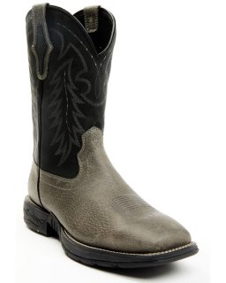 Cody James Men's Summit Lite Performance Boots - Broad Square Toe | Grey | Free Delivery