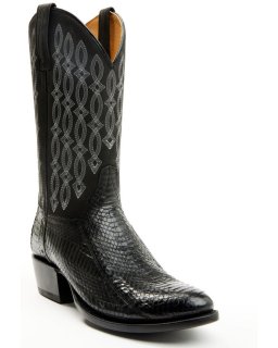 Cody James Men's Exotic Snake Western Boots - Round Toe | Black | Free Delivery