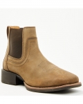 Cody James Men's Ace Chelsea Boots - Broad Square Toe | Brown | Free Delivery