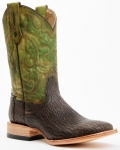 Cody James Men's Exotic Shark Western Boots - Broad Square Toe | Green | Free Delivery