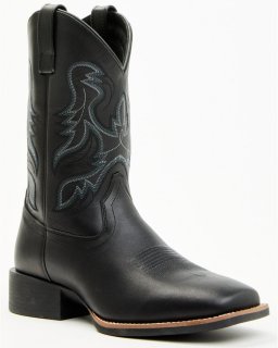 Cody James Men's Ace Performance Western Boots - Broad Square Toe | Black | Free Delivery