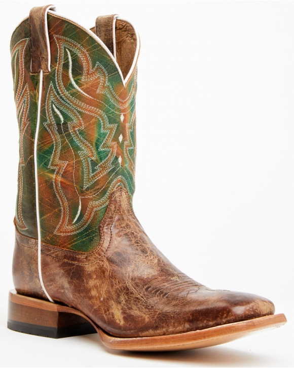 Cody James Men's Road Western Boots - Broad Square Toe | Brown | Free Delivery
