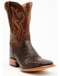 Cody James Men's Exotic Caiman Western Boots - Broad Square Toe | Brown | Free Delivery