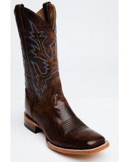 Cody James Men's Duval Western Boots - Broad Square Toe | Brown | Free Delivery