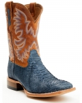 Cody James Men's Exotic Python Vulturno Western Boots - Broad Square Toe | Blue | Free Delivery