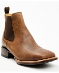 Cody James Men's Jones Chelsea Boots - Broad Square Toe | Tan | Free Delivery