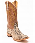 Cody James Men's Exotic Python Western Boots - Broad Square Toe | Brown | Free Delivery