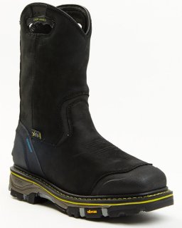 Cody James Men's Waterproof Met Guard Western Work Boots - Composite Toe | Black | Free Delivery