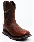Cody James Men's 10" Disruptor Western Work Boots - Soft Toe | Brown | Free Delivery